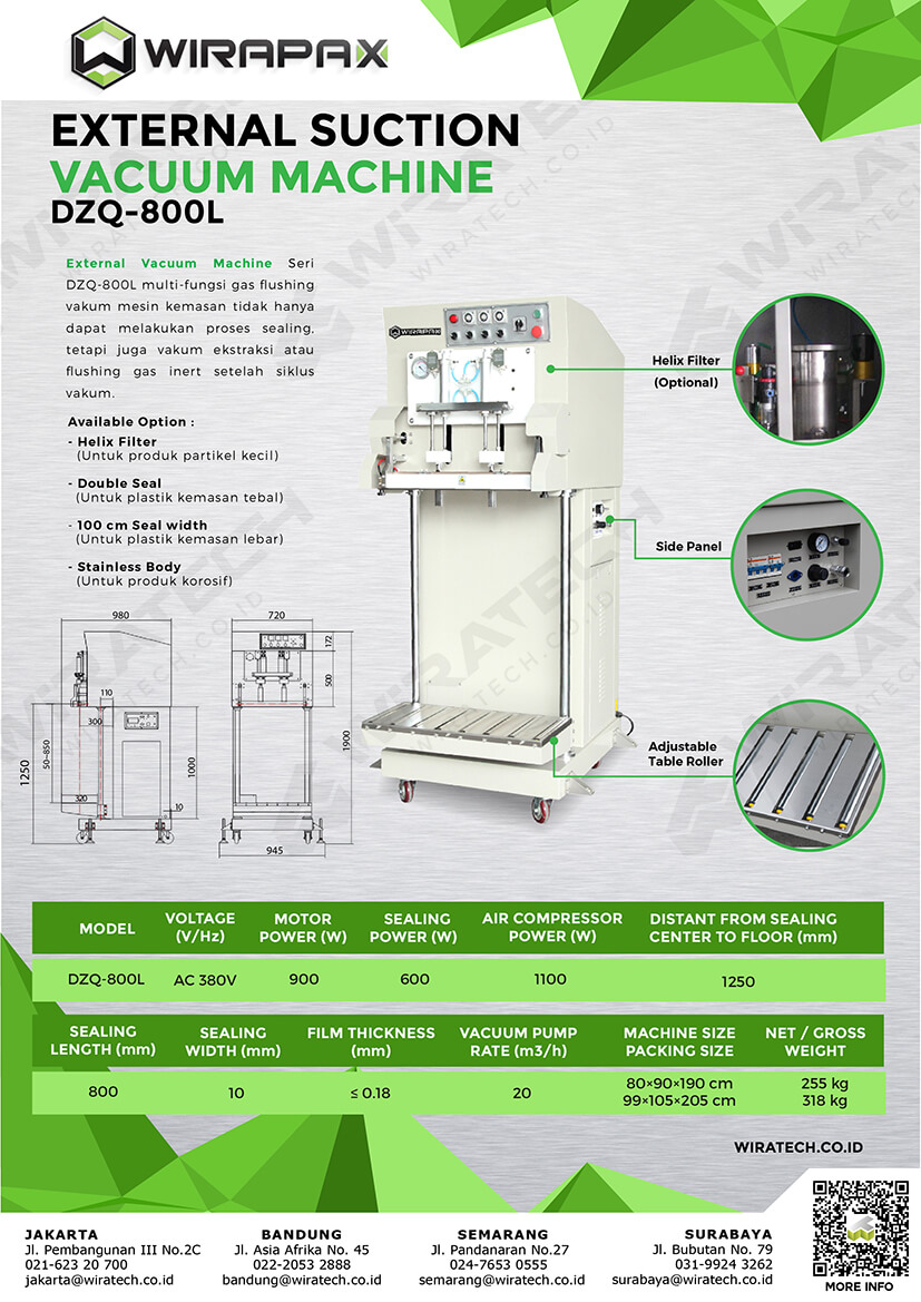 17.Vacuum Gas Suction Machine DZQ 800L